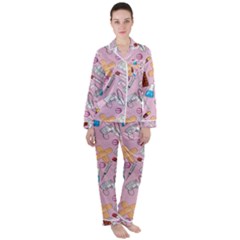 Medical Women s Long Sleeve Satin Pajamas Set	 by SychEva