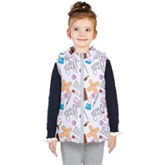 Medicine Kids  Hooded Puffer Vest by SychEva