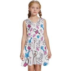 Medicine Kids  Sleeveless Tiered Mini Dress by SychEva