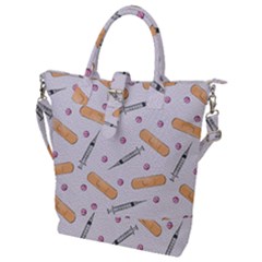 Medicine Buckle Top Tote Bag