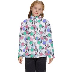 Nail Polish Kids  Puffer Bubble Jacket Coat by SychEva