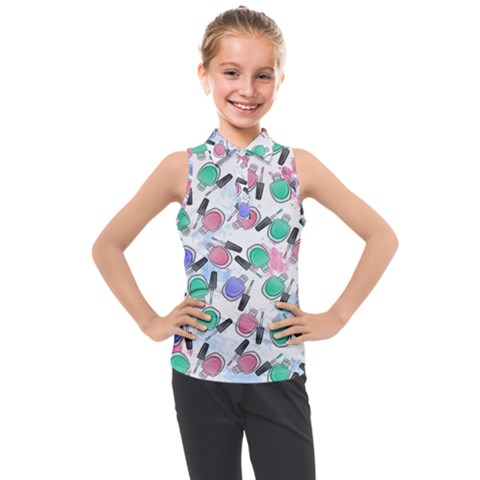 Nail Polish Kids  Sleeveless Polo Tee by SychEva