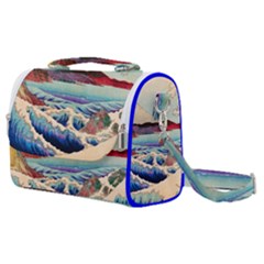 Wave Japanese Mount Fuji Woodblock Print Ocean Satchel Shoulder Bag by Salman4z