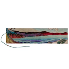 Wave Japanese Mount Fuji Woodblock Print Ocean Roll Up Canvas Pencil Holder (l)