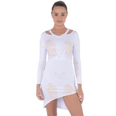 Boxing Cat Asymmetric Cut-Out Shift Dress