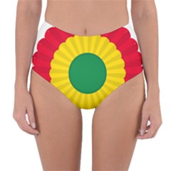 National Cockade Of Bolivia Reversible High-waist Bikini Bottoms by abbeyz71