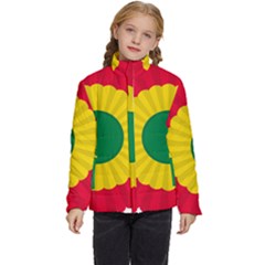 National Cockade Of Bolivia Kids  Puffer Bubble Jacket Coat by abbeyz71