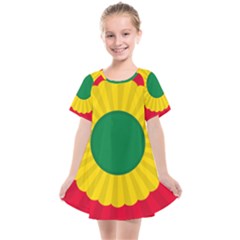 National Cockade Of Bolivia Kids  Smock Dress by abbeyz71