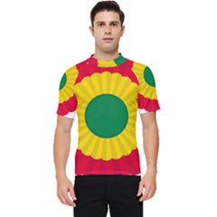 National Cockade Of Bolivia Men s Short Sleeve Rash Guard by abbeyz71