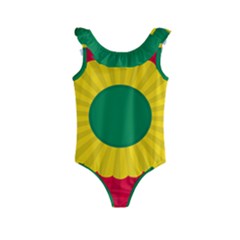 National Cockade Of Bolivia Kids  Frill Swimsuit by abbeyz71