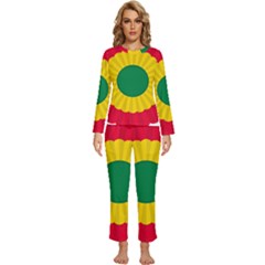 National Cockade Of Bolivia Womens  Long Sleeve Lightweight Pajamas Set by abbeyz71
