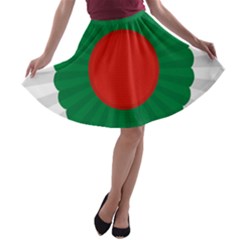 National Cockade Of Bulgaria A-line Skater Skirt by abbeyz71