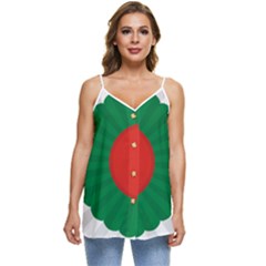 National Cockade Of Bulgaria Casual Spaghetti Strap Chiffon Top by abbeyz71