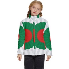 National Cockade Of Bulgaria Kids  Puffer Bubble Jacket Coat by abbeyz71