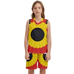 National Cockade Of Belgium Kids  Basketball Mesh Set by abbeyz71