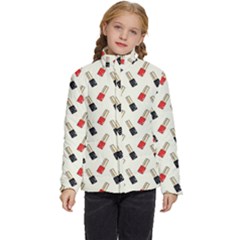 Nail Manicure Kids  Puffer Bubble Jacket Coat by SychEva