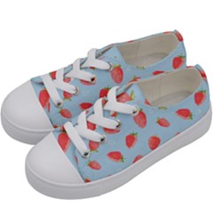 Strawberry Kids  Low Top Canvas Sneakers by SychEva