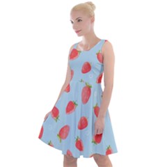 Strawberry Knee Length Skater Dress