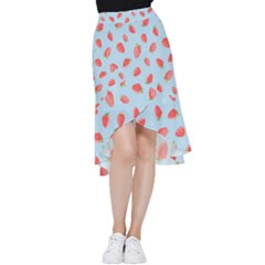 Strawberry Frill Hi Low Chiffon Skirt