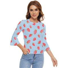 Strawberry Bell Sleeve Top