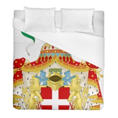 Coat Of Arms Of The Kingdom Of Italy (1890)h Duvet Cover (full/ Double Size) by abbeyz71