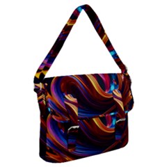 Waves Splash Liquid Paint Wall Buckle Messenger Bag by Jancukart