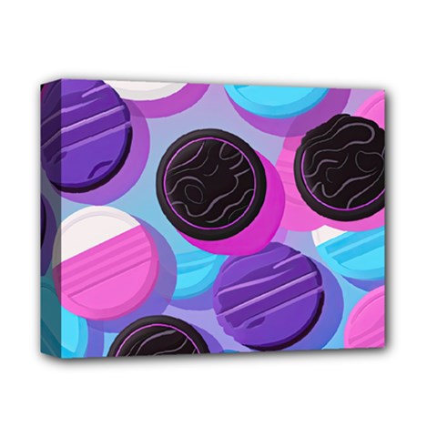 Cookies Chocolate Cookies Sweets Snacks Baked Goods Deluxe Canvas 14  X 11  (stretched) by Jancukart