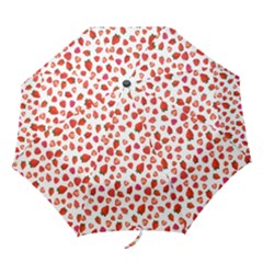 Watercolor Strawberry Folding Umbrellas by SychEva