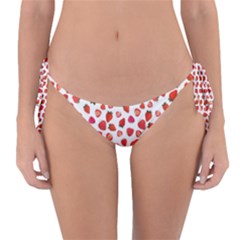 Watercolor Strawberry Reversible Bikini Bottoms by SychEva