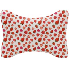 Watercolor Strawberry Seat Head Rest Cushion by SychEva