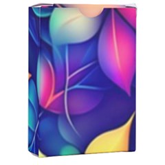 Ai Generated Artwork Leaves Nature Pattern Playing Cards Single Design (rectangle) With Custom Box by Jancukart