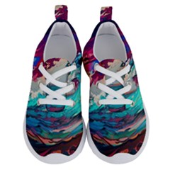 Tsunami Waves Ocean Sea Nautical Nature Water Painting Running Shoes