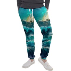 Tsunami Waves Ocean Sea Nautical Nature Water 5 Men s Jogger Sweatpants