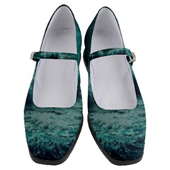 Waves Ocean Sea Tsunami Nautical 2 Women s Mary Jane Shoes by Jancukart