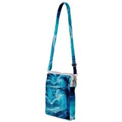 Waves Ocean Sea Tsunami Nautical 3 Multi Function Travel Bag by Jancukart