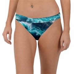 Thunderstorm Tsunami Tidal Wave Ocean Waves Sea Band Bikini Bottoms by Jancukart