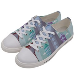 Amsterdam Landmark Landscape Women s Low Top Canvas Sneakers