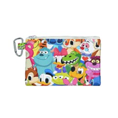 Illustration Cartoon Character Animal Cute Canvas Cosmetic Bag (small) by Sudheng