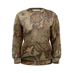 Vintage Europe Map Women s Sweatshirt by Sudheng