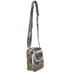 Vintage World Map Shoulder Strap Belt Bag by Sudheng