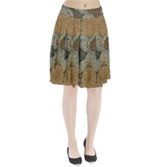 Vintage World Map Pleated Skirt by Sudheng