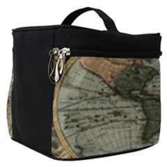 Vintage World Map Make Up Travel Bag (small)