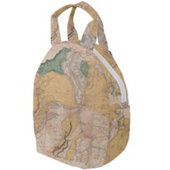 Vintage World Map Physical Geography Travel Backpacks by Sudheng