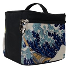 The Great Wave Of Kanagawa Painting Starry Night Van Gogh Make Up Travel Bag (small) by Sudheng