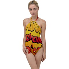 Explosion Boom Pop Art Style Go With The Flow One Piece Swimsuit