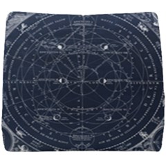 Vintage Astrology Poster Seat Cushion by ConteMonfrey