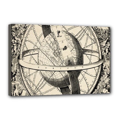 Vintage Planet Canvas 18  X 12  (stretched) by ConteMonfrey