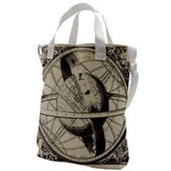 Vintage Planet Canvas Messenger Bag by ConteMonfrey