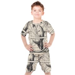 Vintage Planet Kids  Tee And Shorts Set by ConteMonfrey