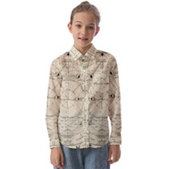 Astronomy Vintage Kids  Long Sleeve Shirt by ConteMonfrey
